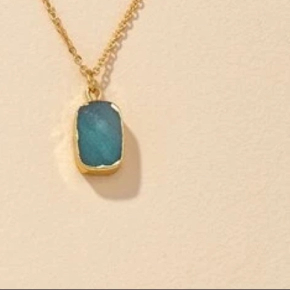 🚫Sold Out🚫Jackson Raw Turquoise Stone Necklace - Picture 2 of 5